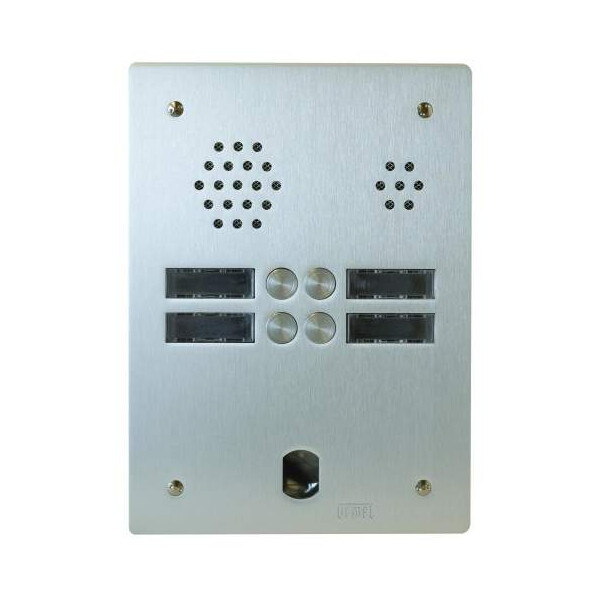 Plaque audio alu 2r 4bp 2voice complete (20580) - Urmet - A83/204M