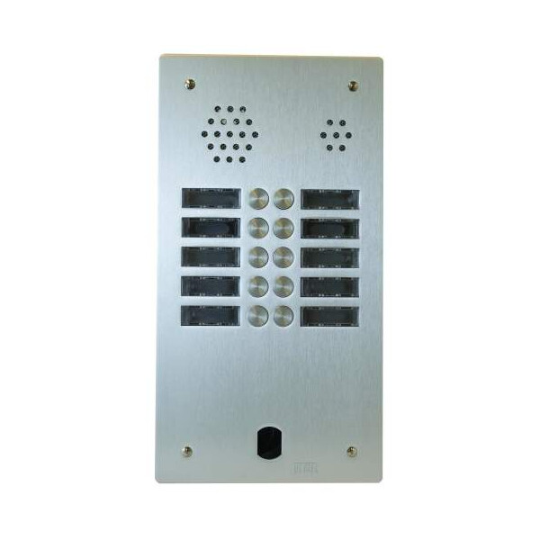Plaque audio alu 2r 10bp 2voice complete (20583) - Urmet - A83/210M