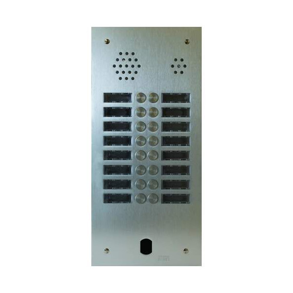 Plaque audio alu 2r 16bp 2voice complete (20586) - Urmet - A83/216M
