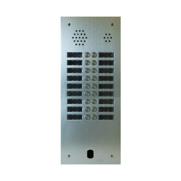 Plaque audio alu 2r 18bp 2voice complete (20587) - Urmet - A83/218M