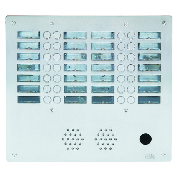 Plaque inox 28bp 4r ptt (5484) - Urmet - AX4028