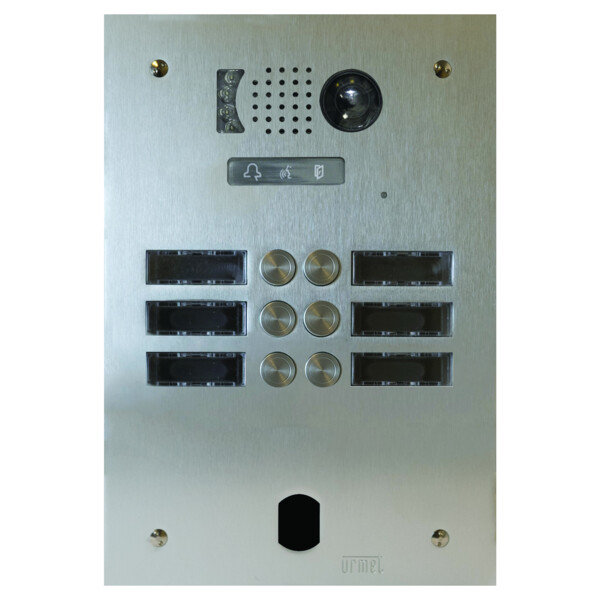 Plaque video alu 2r 6 bp 2 voice (20222) - Urmet - V83/206