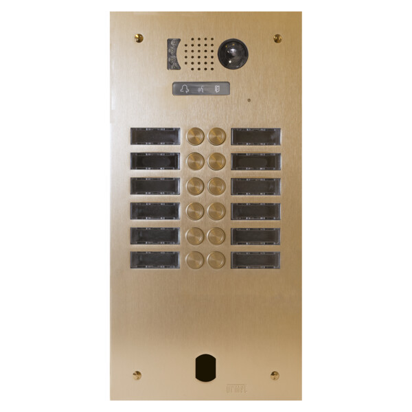 Plaque video alu 2r 12bp 2voice champagn (20614) - Urmet - V83/212CH
