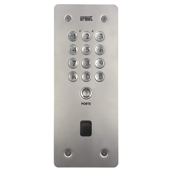 Clavier codé percé avec emplacement Vigik 12 touches - Urmet - CE20IM54