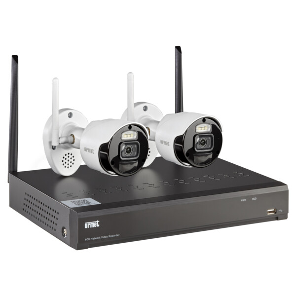 Kit de vidéosurveillance Urmet IP Wifi avec 2 caméras bullet 2M IP pour intérieur et extérieur - Urmet - 1098/820