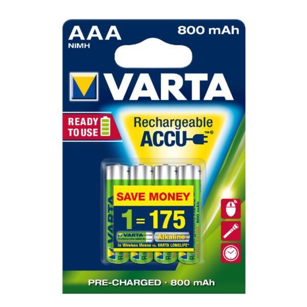 Varta accu aaa/r03 x 4 - 800 mah pré-chargés - Varta - 546777