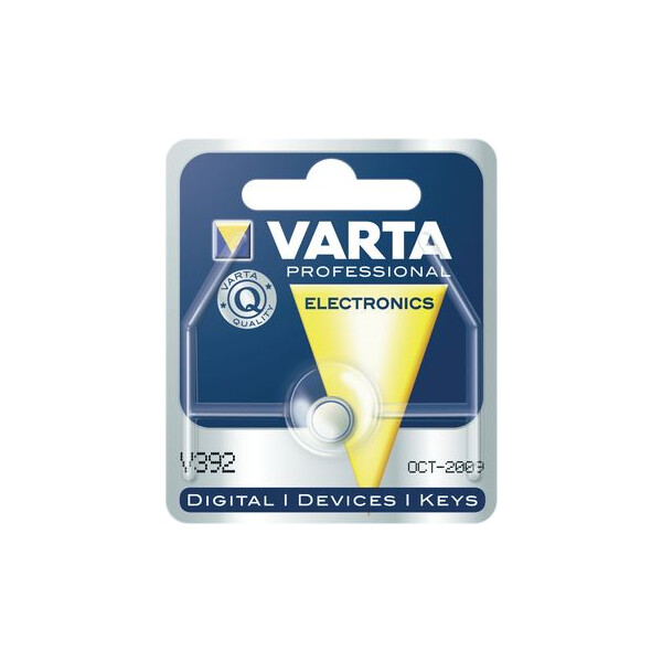 Pile bouton Argent V392 SR41 par 1 - 1,55 V - Torro - Varta - 546676
