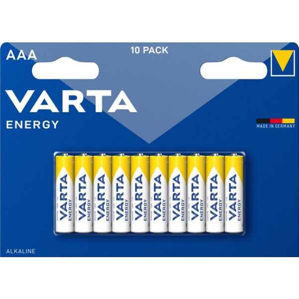 Blister de 10 Piles Energy Varta 1,5 V - AAA - LR03 - Varta - 546604