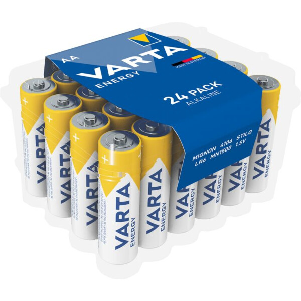 Piles alcalines AA LR6 x24 Varta Energy - Varta - 546309