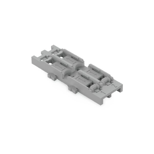 Adaptateur de montage 2 voies avec pied à encliqueter ss décharge - Wago - 2212532