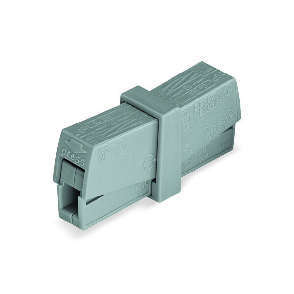 Borne de service pour luminaires / gris - Wago - 224201