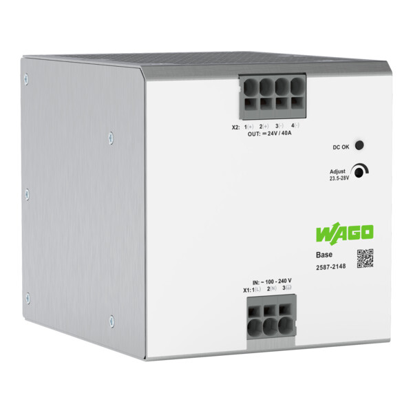 Alimentation à découpage BASE monophasée 230 V AC / 24 V DC - 40 A - Wago - 25872148