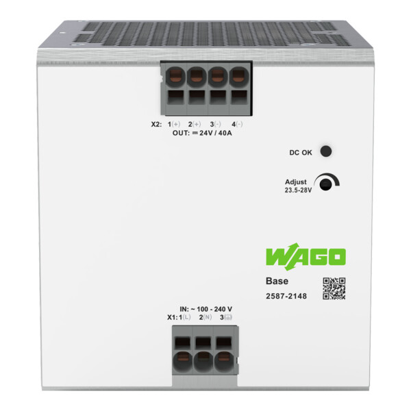 Alimentation à découpage BASE monophasée 230 V AC / 24 V DC - 40 A - Wago - 25872148