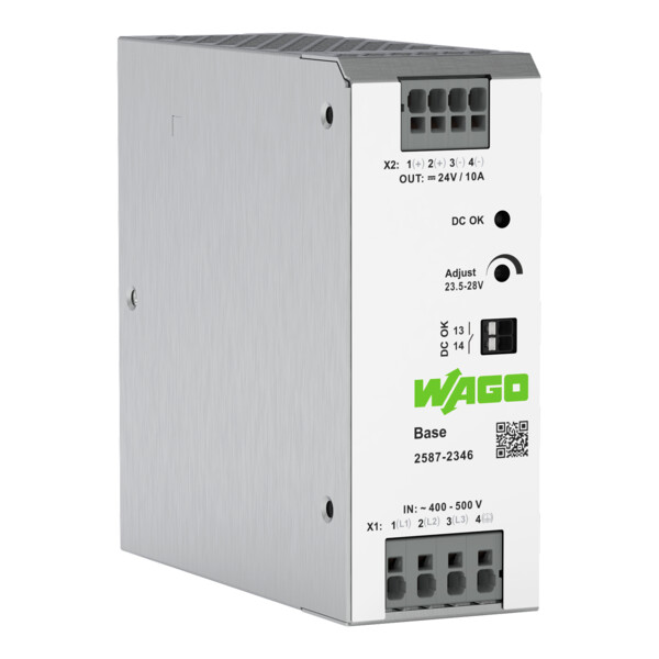Alimentation à découpage BASE triphasée 400 V AC / 24 V DC - 10 A - Wago - 25872346