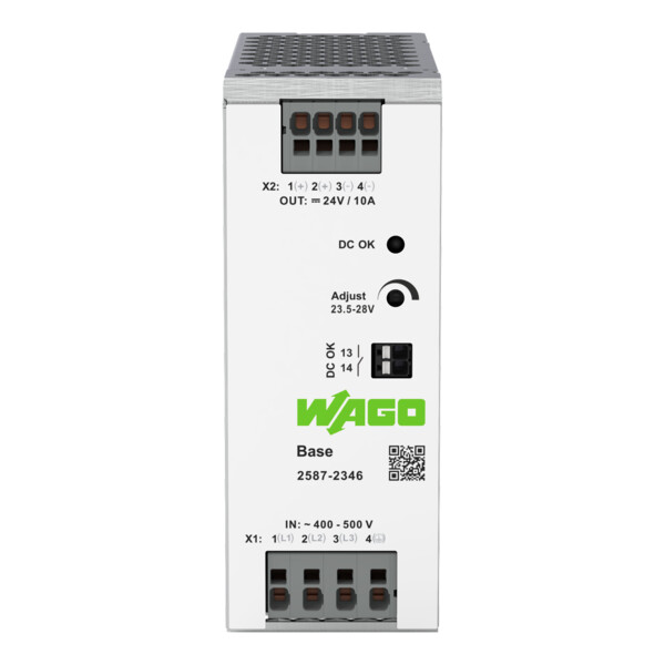 Alimentation à découpage BASE triphasée 400 V AC / 24 V DC - 10 A - Wago - 25872346