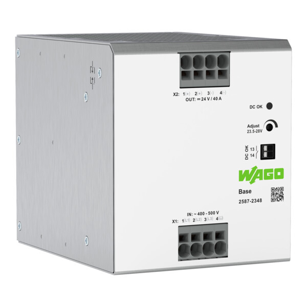Alimentation à découpage BASE triphasée 400 V AC / 24 V DC - 40 A - Wago - 25872348