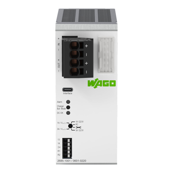 Module de sauvegarde 24V DC, capacitif, 20A (extensible) - Wago - 26851001/601220