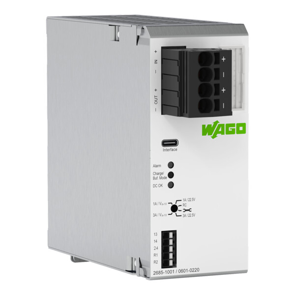 Module de sauvegarde 24V DC, capacitif, 20A (extensible) - Wago - 26851001/601220