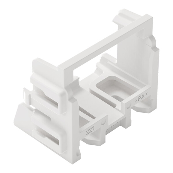Adaptateur de fixation pour bornes à 10 conducteurs Série 221 - 4mm²; blanc - Wago - 221509/002000