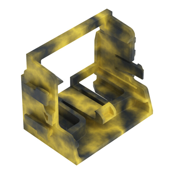 Adaptateur de fixation pour bornes à 10 conducteurs Série 221 - 4mm²; gris-jaune - Wago - 221509/002053