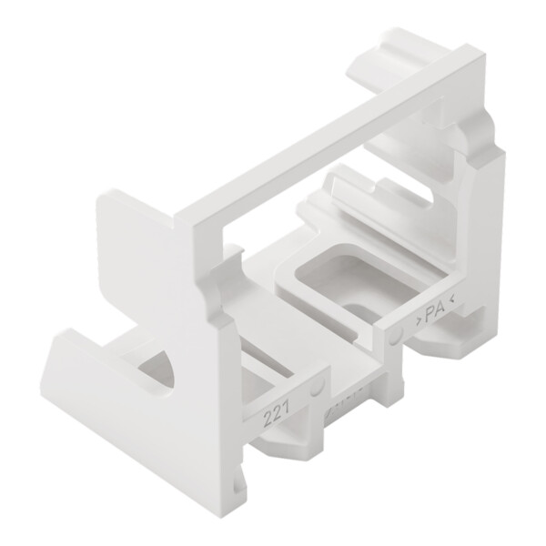 Adaptateur de fixation pour bornes à 10 conducteurs Série 221 - 4mm²; blanc - Wago - 221519/002000