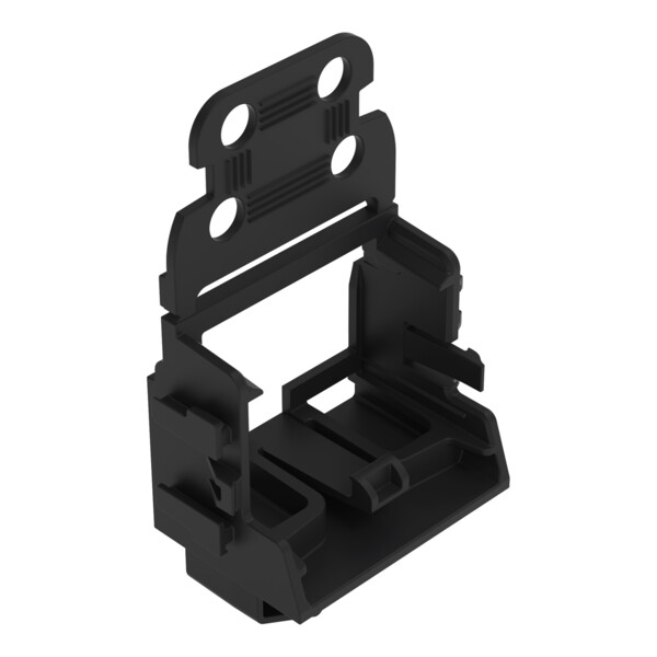 Adaptateur de fixation avec décharge de pour bornes à 10 cond. Série 221 - noir - Wago - 221539/000004