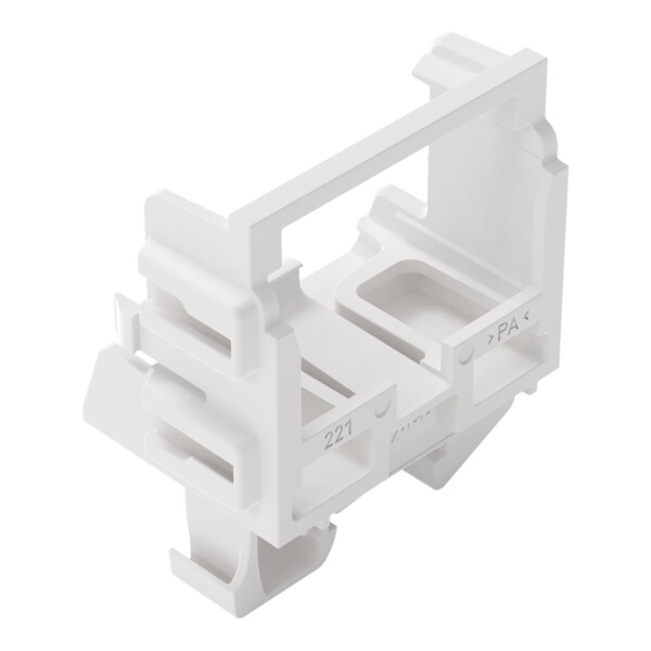 Adaptateur de fixation pour bornes à 10 conducteurs Série 221 - 4mm²; blanc - Wago - 221539/002000