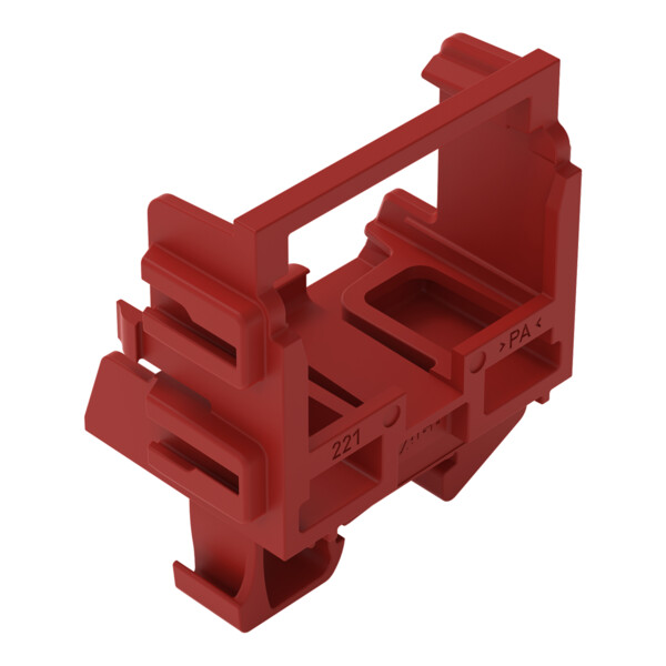 Adaptateur de fixation pour bornes à 10 conducteurs Série 221 - 4 mm²; rouge - Wago - 221539/002005