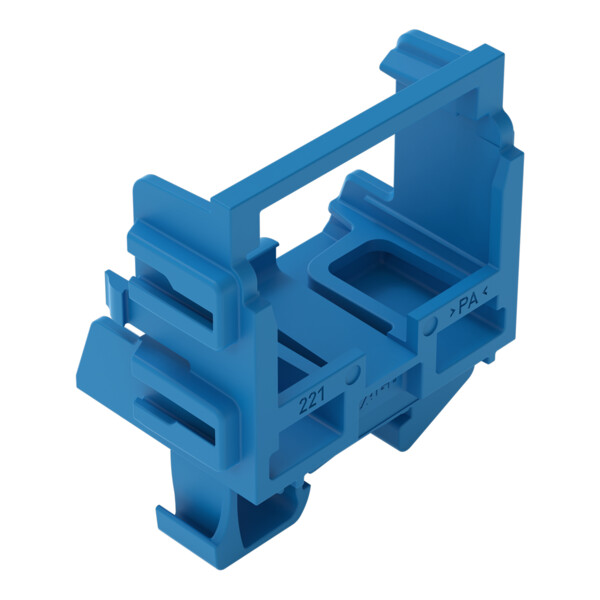 Adaptateur de fixation pour bornes à 10 conducteurs Série 221 - 4 mm²; bleu - Wago - 221539/002006