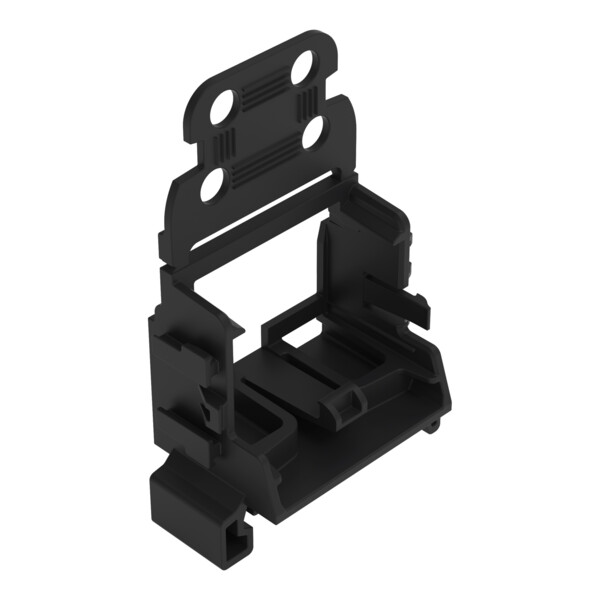 Adaptateur de fixation avec décharge de pour bornes à 10 cond. Série 221 - noir - Wago - 221549/000004