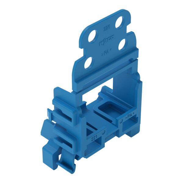 Adaptateur de fixation avec décharge de pour bornes à 10 conducteurs Série 221 - - Wago - 221549/000006