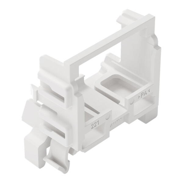 Adaptateur de fixation pour bornes à 10 conducteurs Série 221 - 4mm²; blanc - Wago - 221549/002000