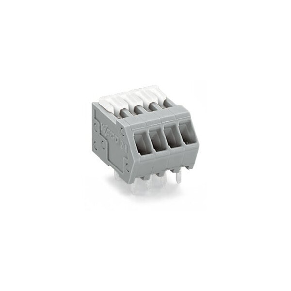 Borne pour circuits imprimés curseur d'actionnement 0.5mm² pas2.54mm 9 pôles, or - Wago - 218509/000012