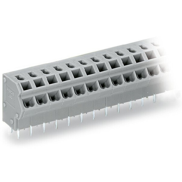Barrette à bornes ci 2c 0.75 mm² / 36 pôles / pas 5-5,08 mm / gris - Wago - 254186