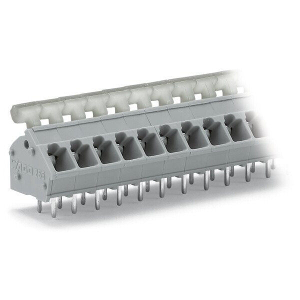 Borne pour ci  bouton-poussoir 2,5mm² pas 5/5.08mm 10 pôles, gris - Wago - 256410/334000