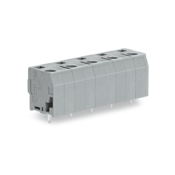 Borne pour ci  2,5mm² pas 10mm 10 pôles, gris - Wago - 7393210