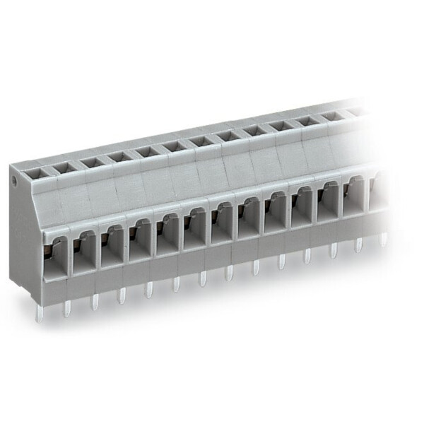 Barrette à bornes ci 10 pôles / 2,5 mm² / pas 5 mm / gris - Wago - 740110