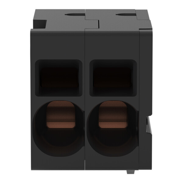 Borne pour circuits imprimés 6mm² pas7.5mm 2 pôles; noir - Wago - 26261102/024604