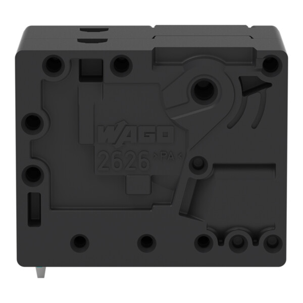 Borne pour circuits imprimés 6mm² pas7.5mm 2 pôles; noir - Wago - 26261102/024604