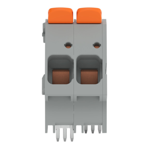 Borne pour circuits imprimés Levier 16mm² pas 10mm 2 pôles; gris - Wago - 26162102/010000