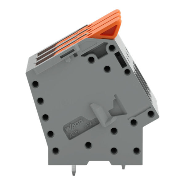 Borne pour circuits imprimés Levier 16mm² pas 10mm 3 pôles; gris - Wago - 26162103/020000