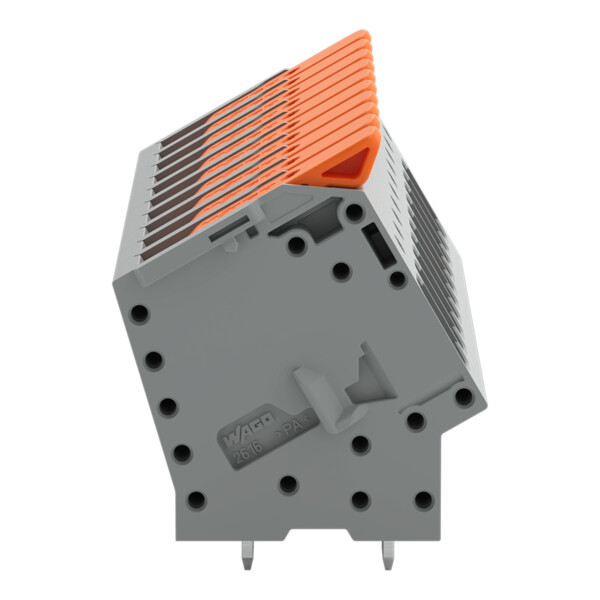 Borne pour circuits imprimés Levier 16mm² pas 10mm 10 pôles; gris - Wago - 26162110