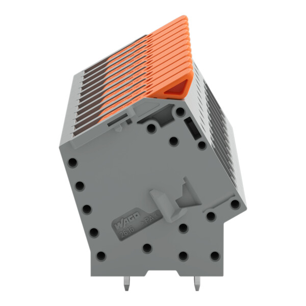 Borne pour circuits imprimés Levier 16mm² pas 10mm 11 pôles; gris - Wago - 26162111