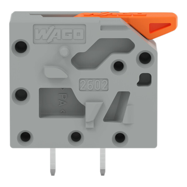 Borne pour circuits imprimés Levier 2,5mm² pas 5mm 1 pôle; gris - Wago - 26021101