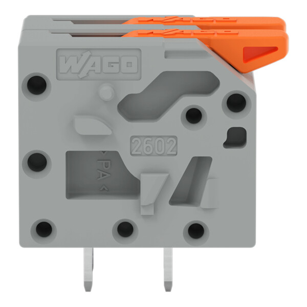 Borne modulaire pour circuits imprimés Levier 2,5mm² pas 5mm 2 pôles; noir - Wago - 26021102/000004
