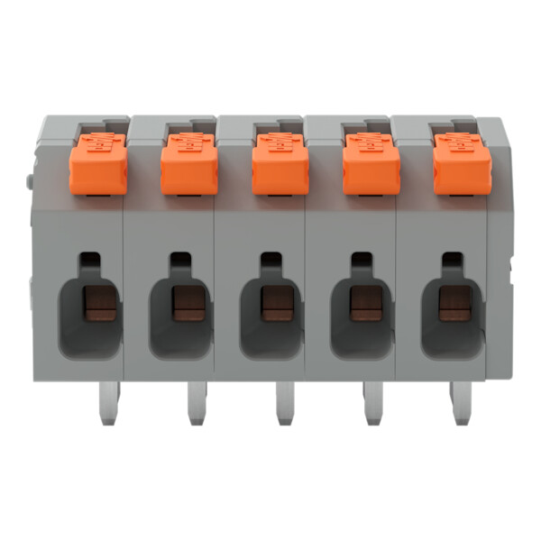 Borne modulaire pour circuits imprimés Levier 2,5mm² pas 5mm 5 pôles; noir - Wago - 26021105/000004