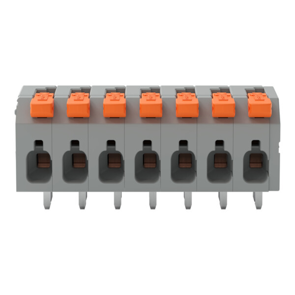 Borne pour circuits imprimés Levier 2,5mm² pas 5mm 7 pôles; gris - Wago - 26021107