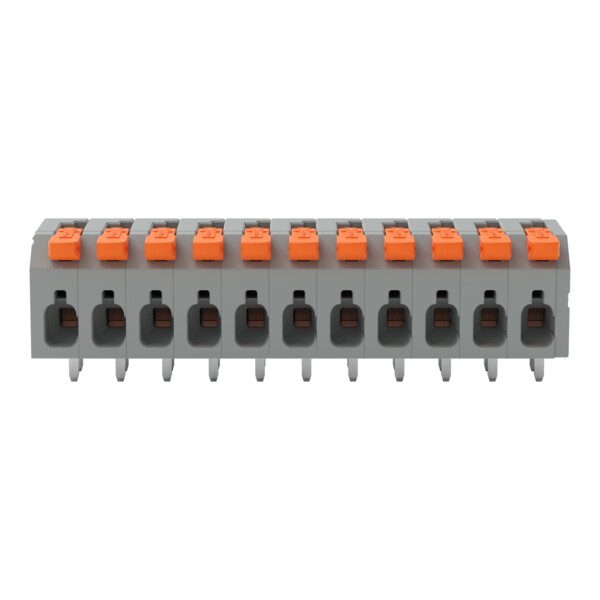 Borne pour circuits imprimés Levier 2,5mm² pas 5mm 11 pôles; gris - Wago - 26021111