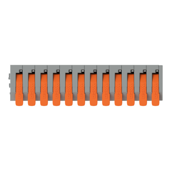 Borne pour circuits imprimés Levier 2,5mm² pas 5mm 14 pôles; gris - Wago - 26021114
