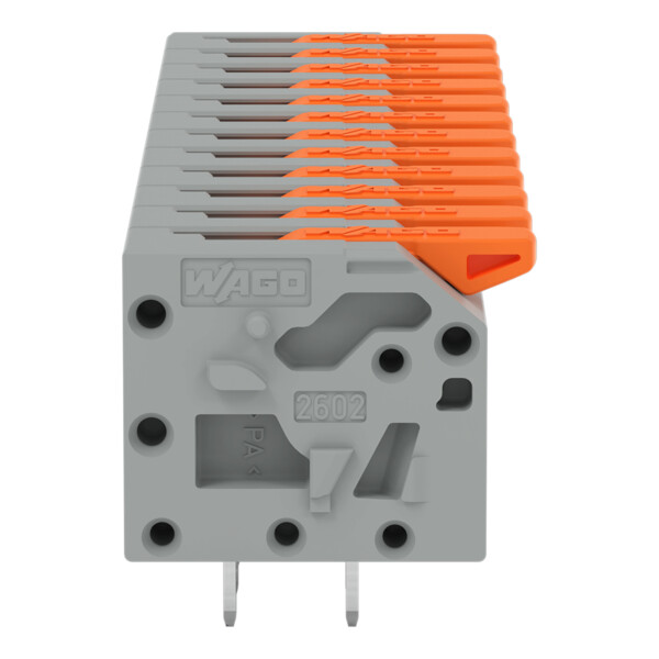 Borne pour circuits imprimés Levier 2,5mm² pas 5mm 14 pôles; gris - Wago - 26021114